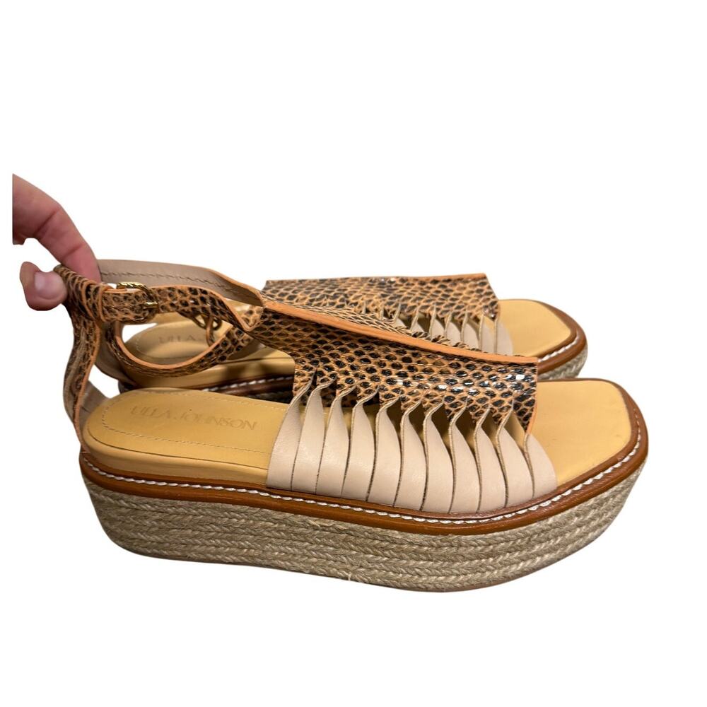 Ulla Johnson Valencia Twisted Espadrille Platform Sandals Sz. 39 (US 8.5) - Picture 4 of 9